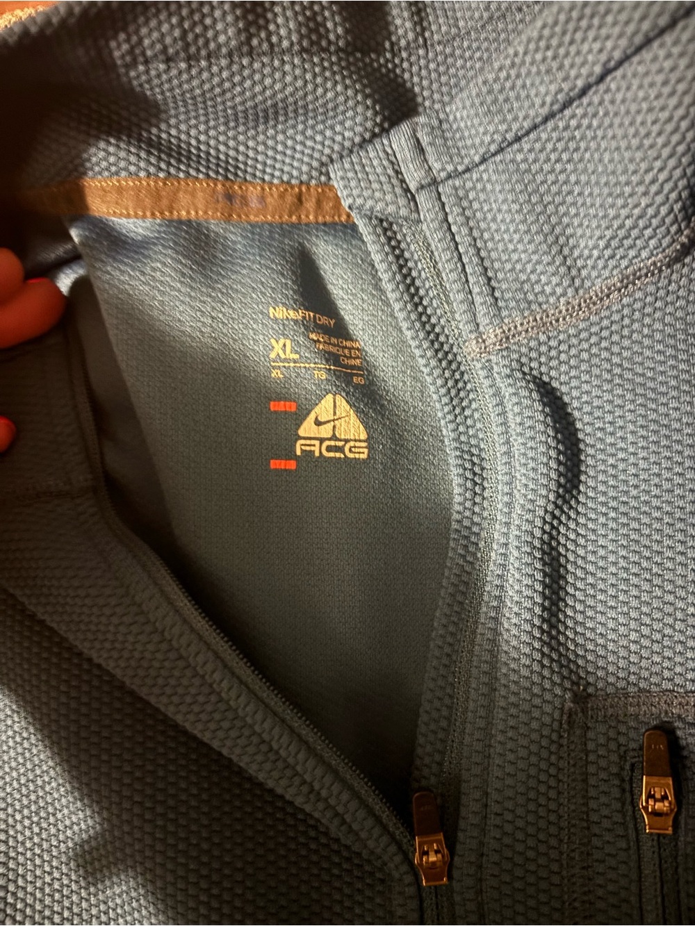 Under Armour Men's Blue Quarter-Zip Sweater - Picture 2 of 3